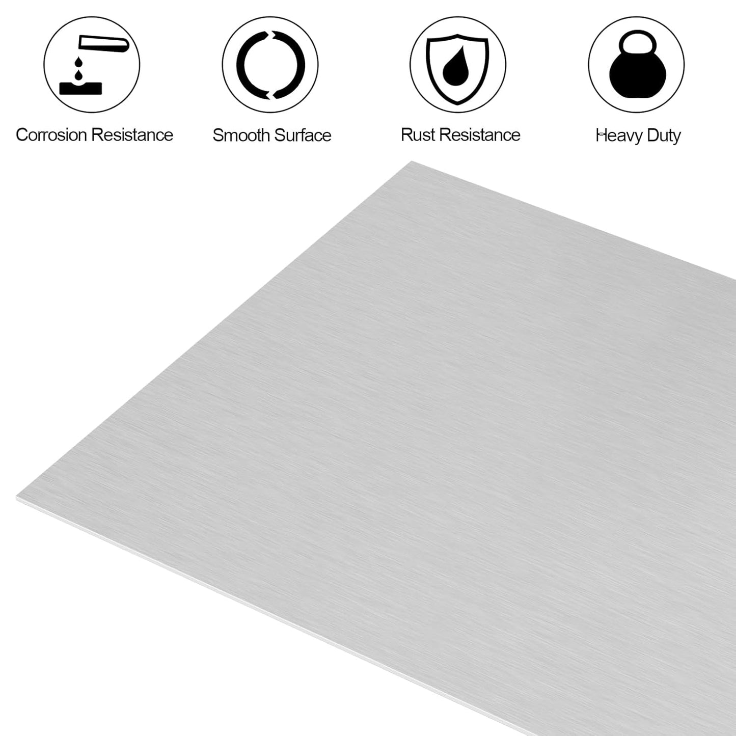 6061 T651 Aluminum Sheet Metal 7 x 14 x 1/8 (0.125”) Inch Flat Plain Aluminum Plate Covered with Protective Film, Heat Treatable Rectangle 3MM Aluminum Metal Plate for Industrial