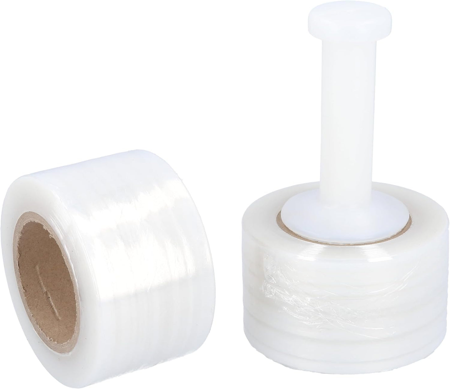 PSBM Mini Stretch Wrap with Handle, 24 Pack, 2 Inch x 700 Feet, 120 Gauge, Clear, Small Plastic Cling Film for Pallets Moving Storing
