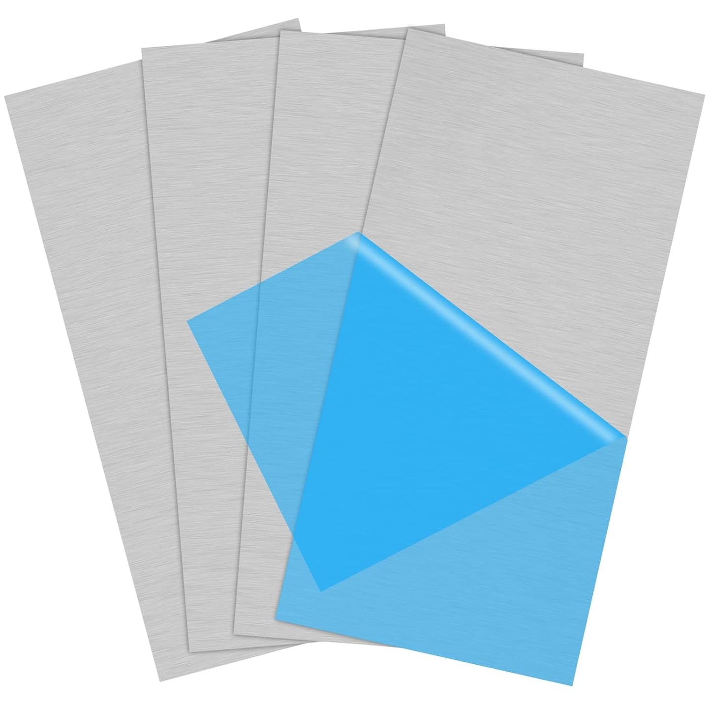 4Pack 6061 T651 Aluminum Sheet Metal 5 x 10 x 1/8 (0.125”) Inch Plain Thin Aluminum Plate Welding Practice kit for Beginners, Heat Treatable Rectangle 3MM Aluminum Metal Plate for Welding, Industrial