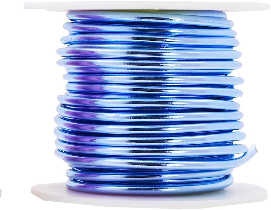 Mandala Crafts 2.5mm 10 Gauge Pastel Color Anodized Aluminum Wire for Sculpting, Armature, Jewelry Making, Gem Metal Wrap, Garden, Colored and Soft, 4 Rolls