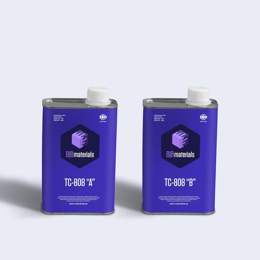 TC-808 Rigid Polyurethane – Shore78D White Casting Resin | Low Viscosity, Fast-Curing, Tough Urethane for Durable Parts, Prototypes, Models & Fixtures (4 lbs / 2 Qt Kit)