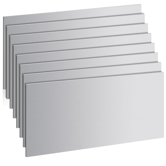 8 Pcs 20 Gauge Steel Sheet Metal 12" x 6" Cold Rolled Steel Plate Sheet Metal Weldable for DIY Craft Projects, Industrial, Professional