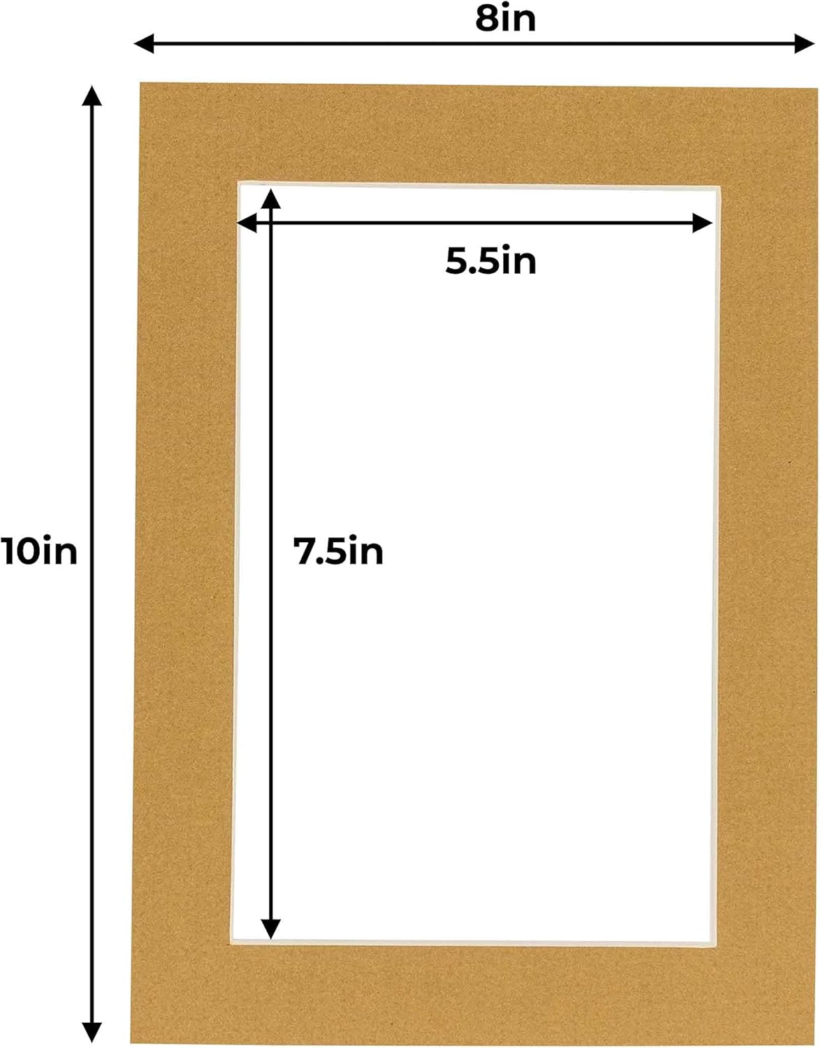 6x8 Mat for 8x10 Frame - Precut Mat Board Acid-Free Show Kit with Backing Board, and Clear Bags Rattan Beige 6x8 Photo Matte Made to Fit a 8x10 Picture Frame Matboard for Framing, Pack of 10 Mats