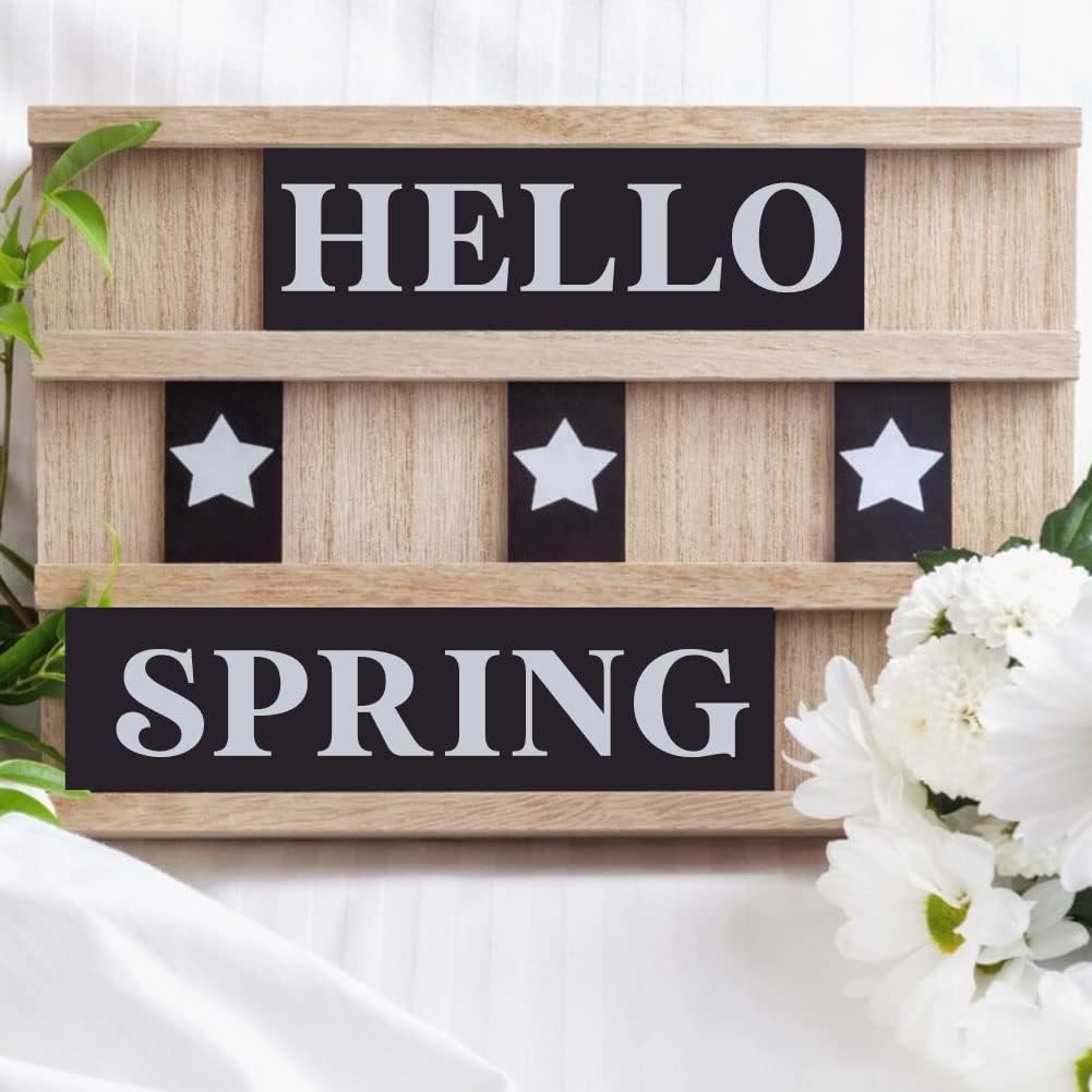 3 inch Letter Stencils for Painting On Wood,36pcs Stencils Letter Alphabet Number Stencil Templates for Wood Wall Door Porch