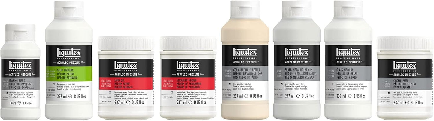 Liquitex Professional Effects Medium , 237ml (8-oz), Silver Metallic Medium