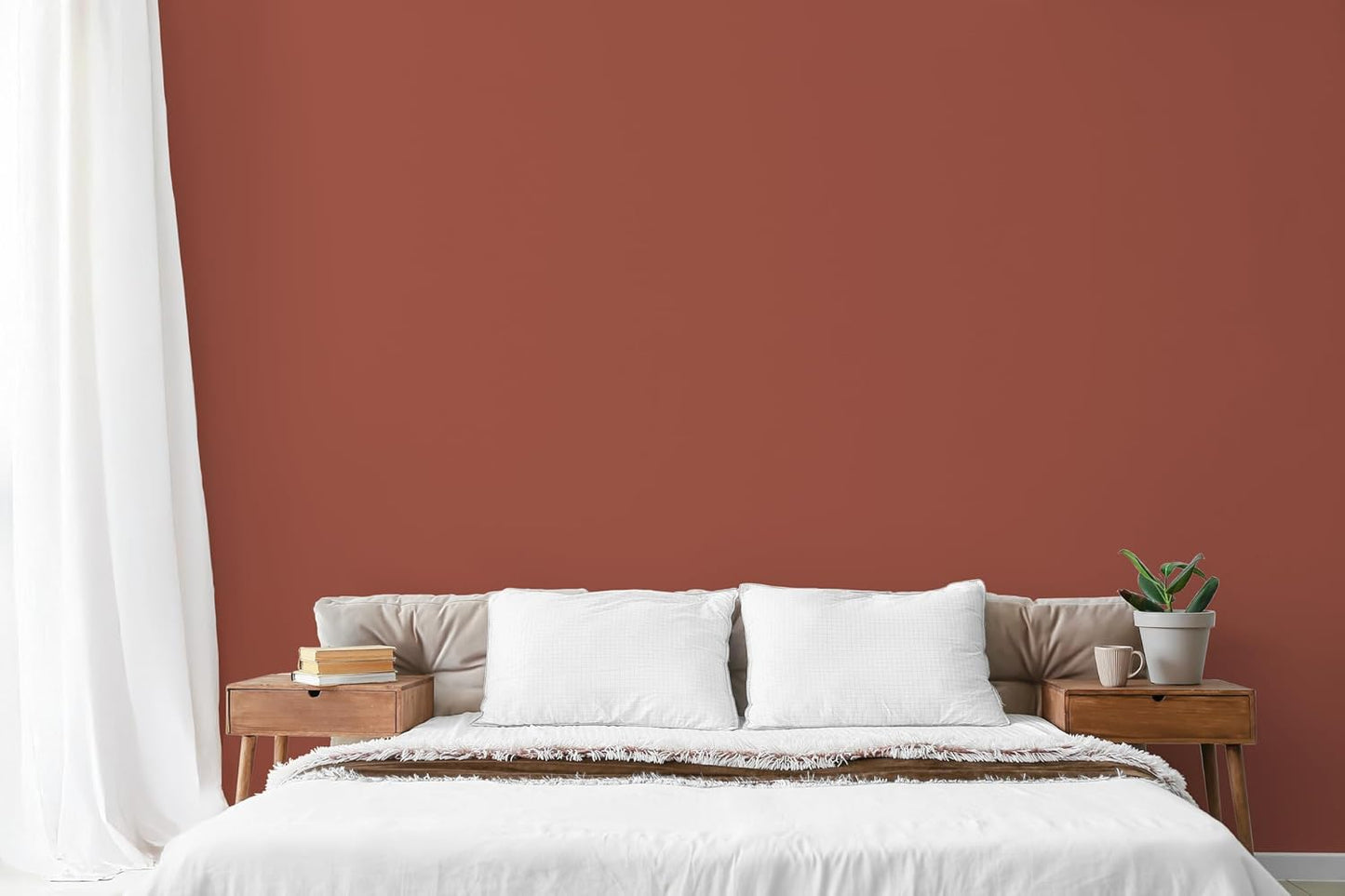 EVOLVE Paint & Primer: Environment-friendly, Eggshell with One-coat Coverage for Interior & Exterior surfaces (Red Clay, 1-Gallon)