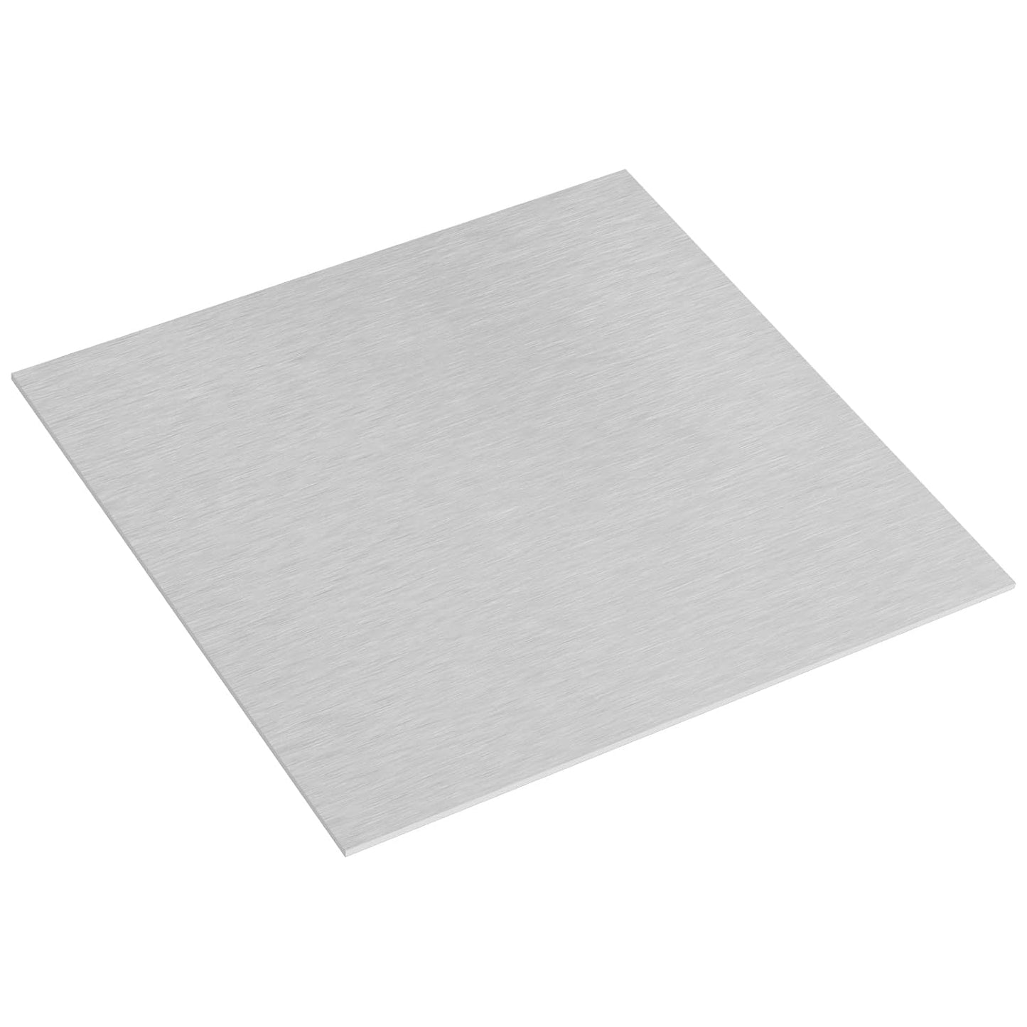 6061 T651 Aluminum Sheet Metal 10 x 10 x 1/8(0.125") Inch Flat Plain Aluminum Plate Covered with Protective Film, 3MM Heat Treatable Rectangle Aluminum Metal Plate for Crafting, Industrial