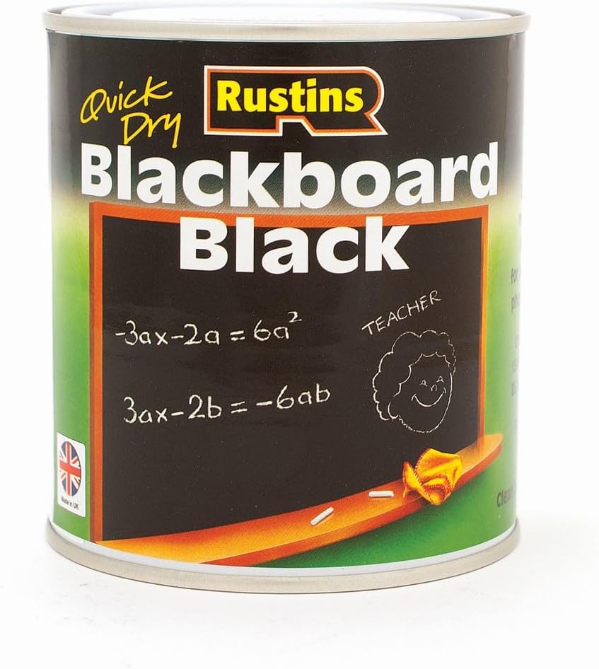 Rustins Blackboard Black Paint 1L