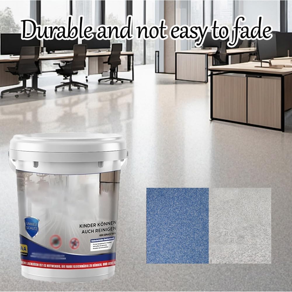 Louis Forest Epoxy Floor Paint, High-Gloss Marble Effect Epoxy Floor Coating (Dark Gray,1pcs)