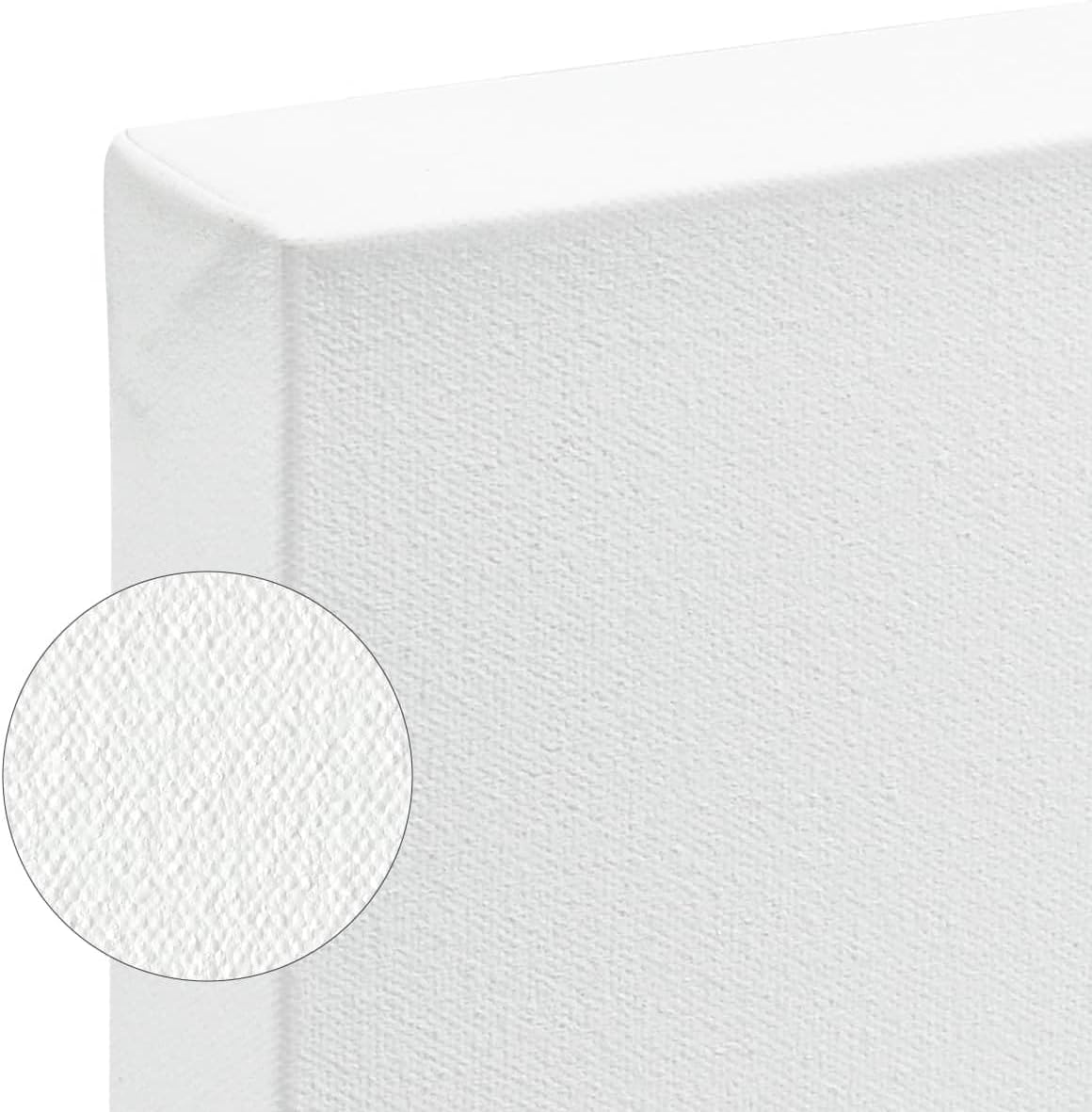 SoHo Urban Artist, 8x8 Heavyweight Stretched Cotton Canvas for Painting - 1.5" Deep- 3 Pack, Triple Primed, 100% Cotton Canvas, Archival, Universal Primed for Oil, Acrylic, Alkyd, Mixed Media