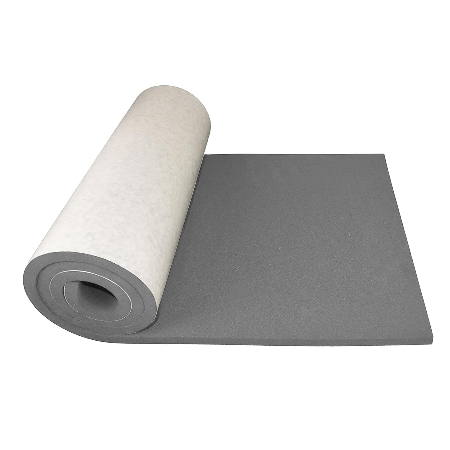XCEL Foam Roll with Self Adhesive – Gray, 72" x 17" x 1/4" Closed Cell Foam Rubber Water Resistant Padding Sheet – Home, Marine, Garage, Auto Insulation & Cosplay (Gray, 72" x 17" x 1/4")