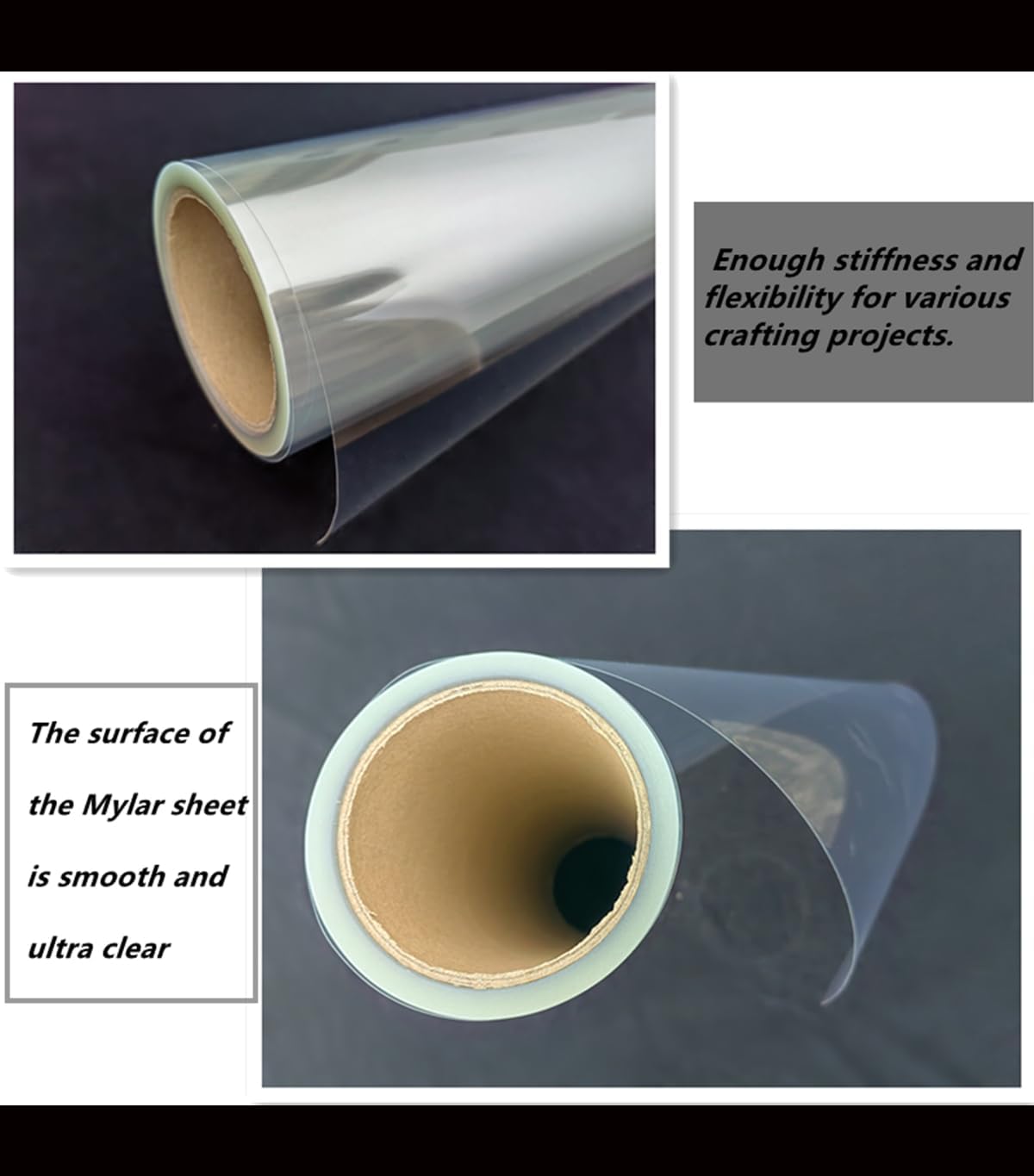 Transparency Mylar Stencils Sheet for Cutting Machines,12inchs x 80ft Rolls 4 mil Clear Blank Template Paper Material Acetate