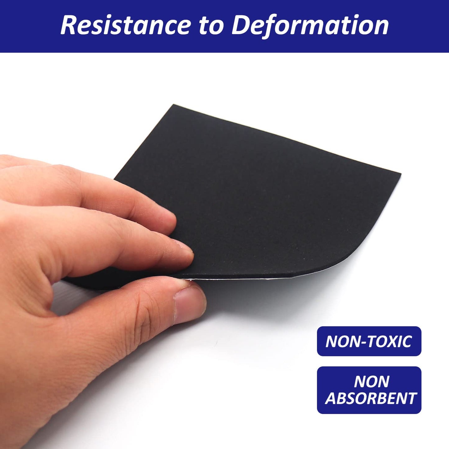 Foam Padding Sheets with Adhesive Backing - Self Stick Neoprene Insulation Foam,22PCS 1/16 Inch Thick X 4 Inch Long X 4 Inch Wide - Closed Cell Foam Sheet Square Pad