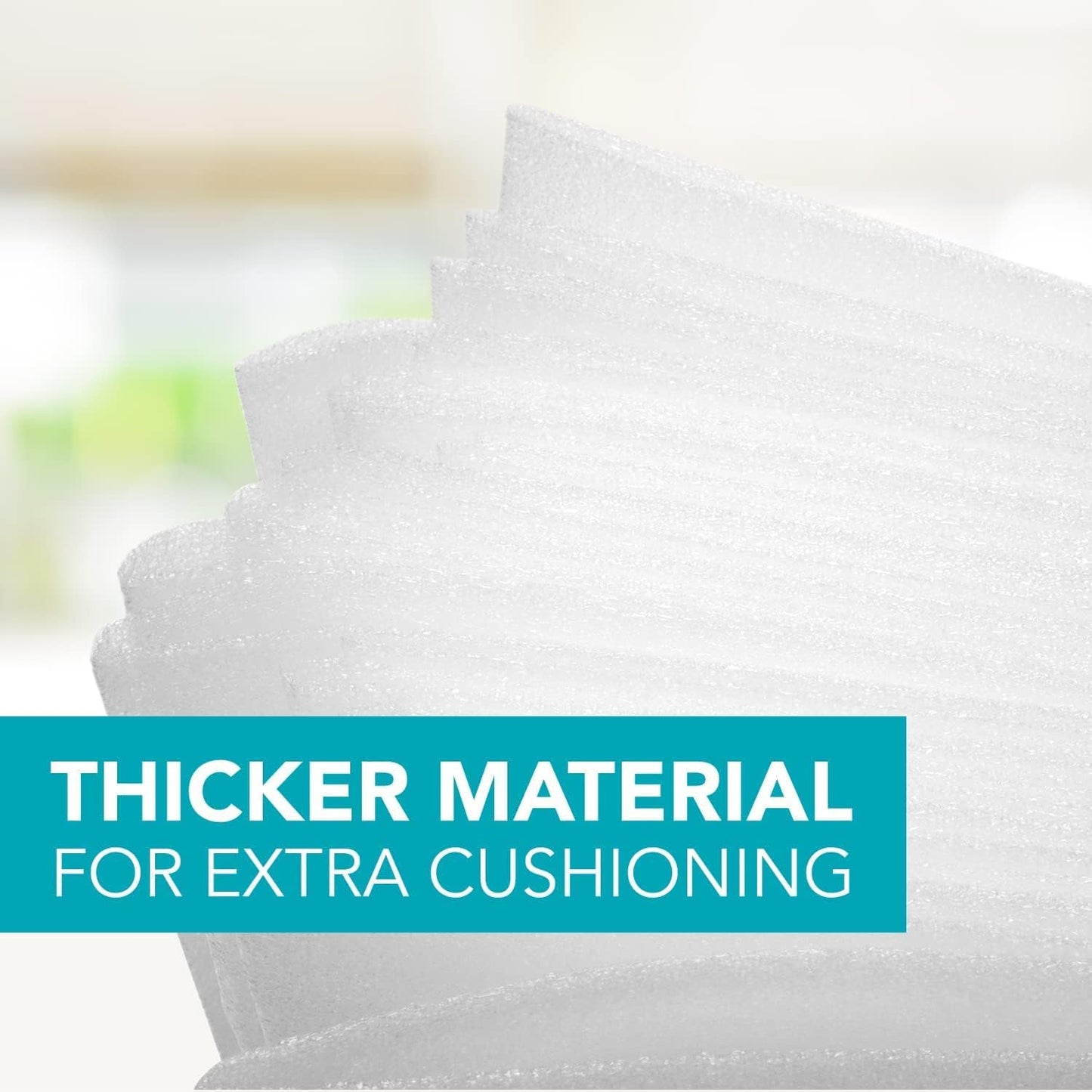100 Pack Foam Wrap Sheets for Packing Storage Shipping Moving Supplies, Cushion Foam Wrap Packing Foam for Dishes, China, Glass and Furniture (12”x12”)
