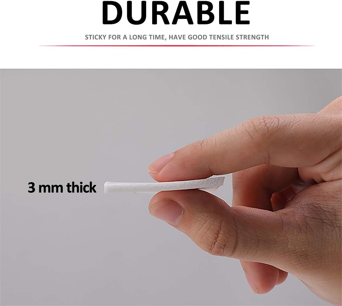 Double Sided Foam Tape 1.18In x 33FT 2 Pack, Mounting Tape Heavy Duty, Strong Adhesive Weatherproof Seal Strips for DIY Craft Picture Poster, Car & Gap Filling Mountings, Home Office Decor (White)