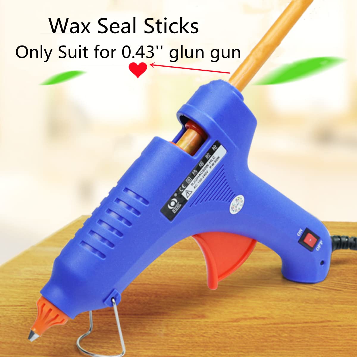 Silver Wax Sealing Sticks - 10pcs for Seal Stamps, Compatible With 0.43'' Glue Gun (Silver)