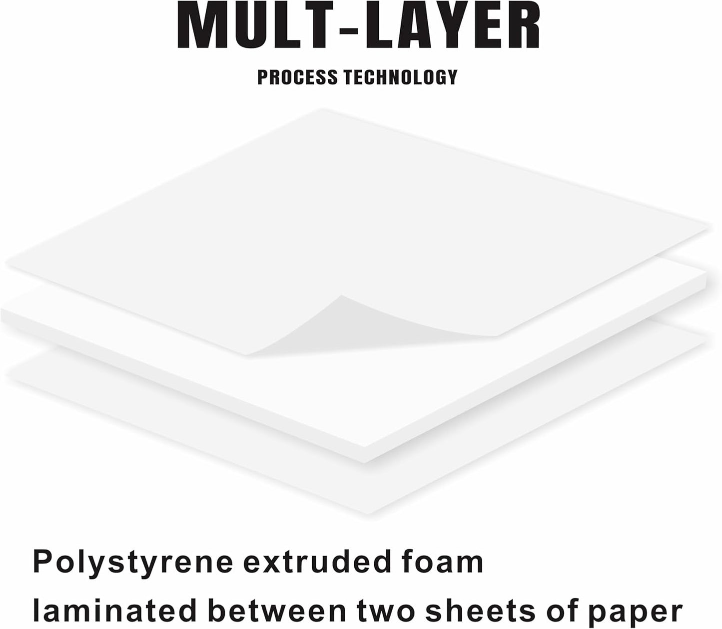 12 Pack Foam Core Board, ZJCEASER 16 x 20 White Poster Board, 3/16" Thickness Sign Board Craft Foam Sheet for Signboards, School Projects, University Displays, College Events, Arts & Crafts, Framing