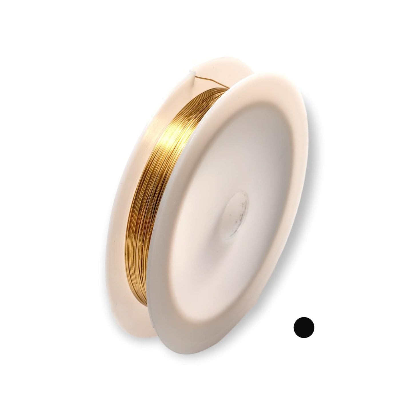 21 Gauge, Jeweler's Brass Wire, Red Brass, Round Dead Soft CDA #230 Alloy Jewelry Grade - 25FT by CRAFT WIRE