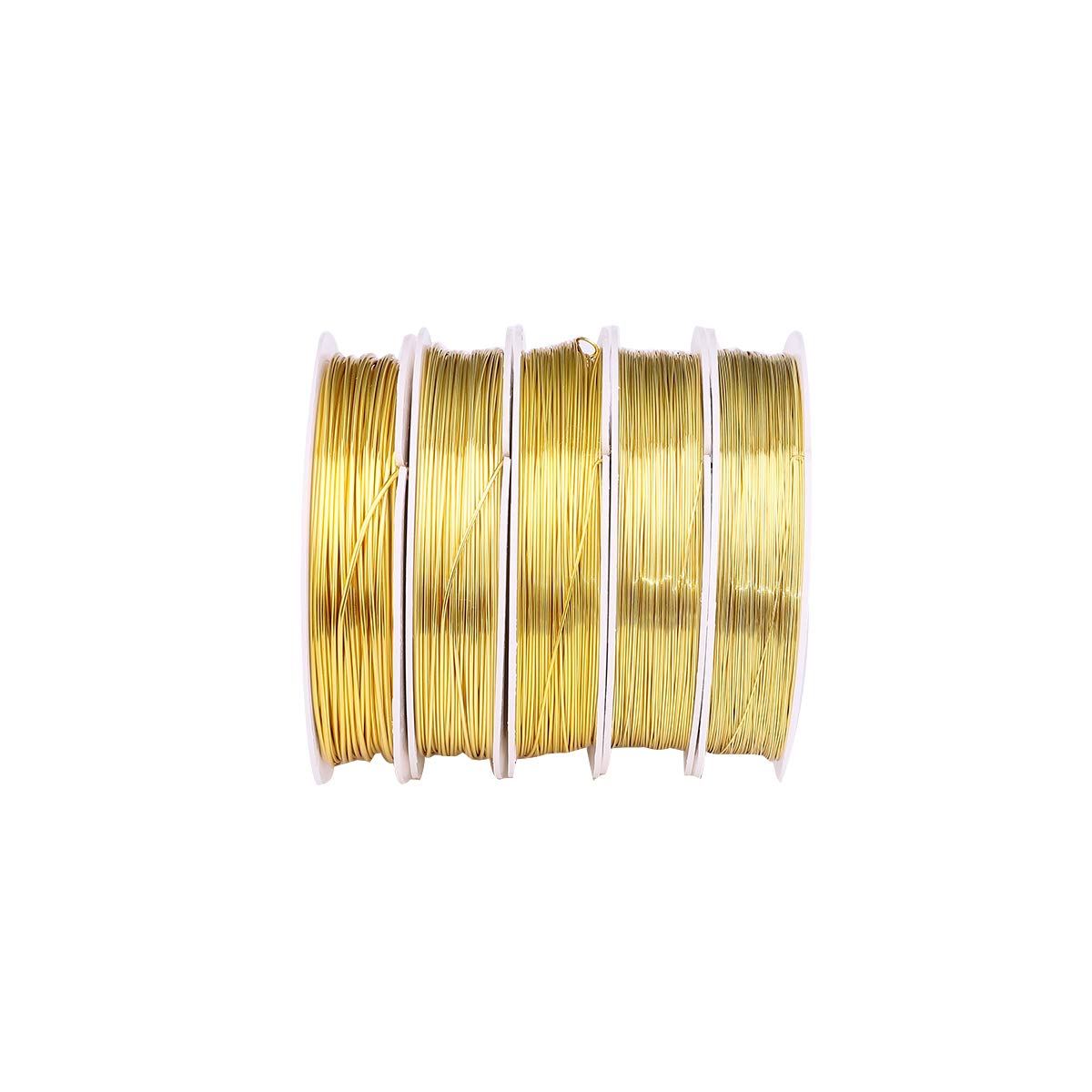 Gold Copper Wire 0.4mm Bead Cord for Bracelet Necklace Charm Beading Jewelry Making 27yard