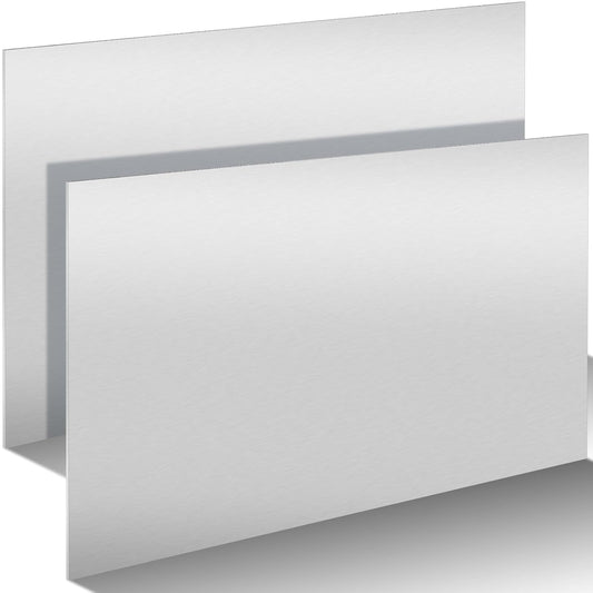 2 Pack 5052 Aluminum Sheet Metal 12" x 24" Aluminum Plate 1/8 (0.125'') Inch Thickness Rectangle Metal Panels for Industry Crafting Handcraft DIY Projects