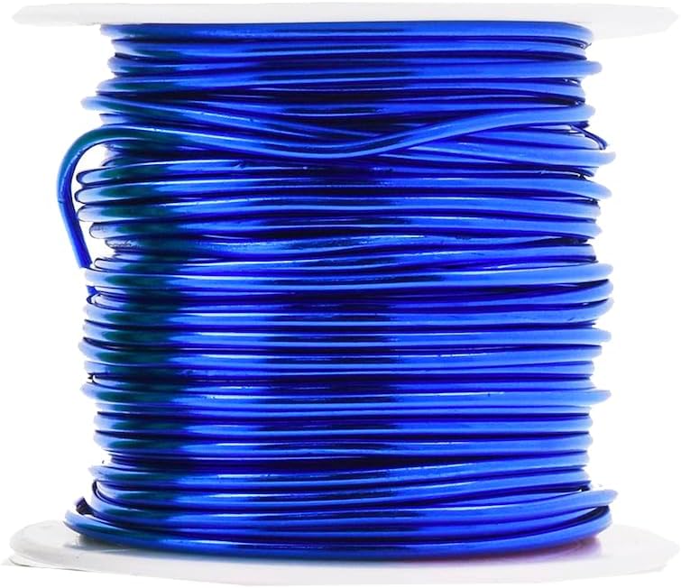 Mandala Crafts 18 Gauge Anodized Aluminum Craft Wire for Jewelry Making - 400 FT Colored Flexible Rainbow Wire - Bendable for Bonsai Armature Crafting Sculpting