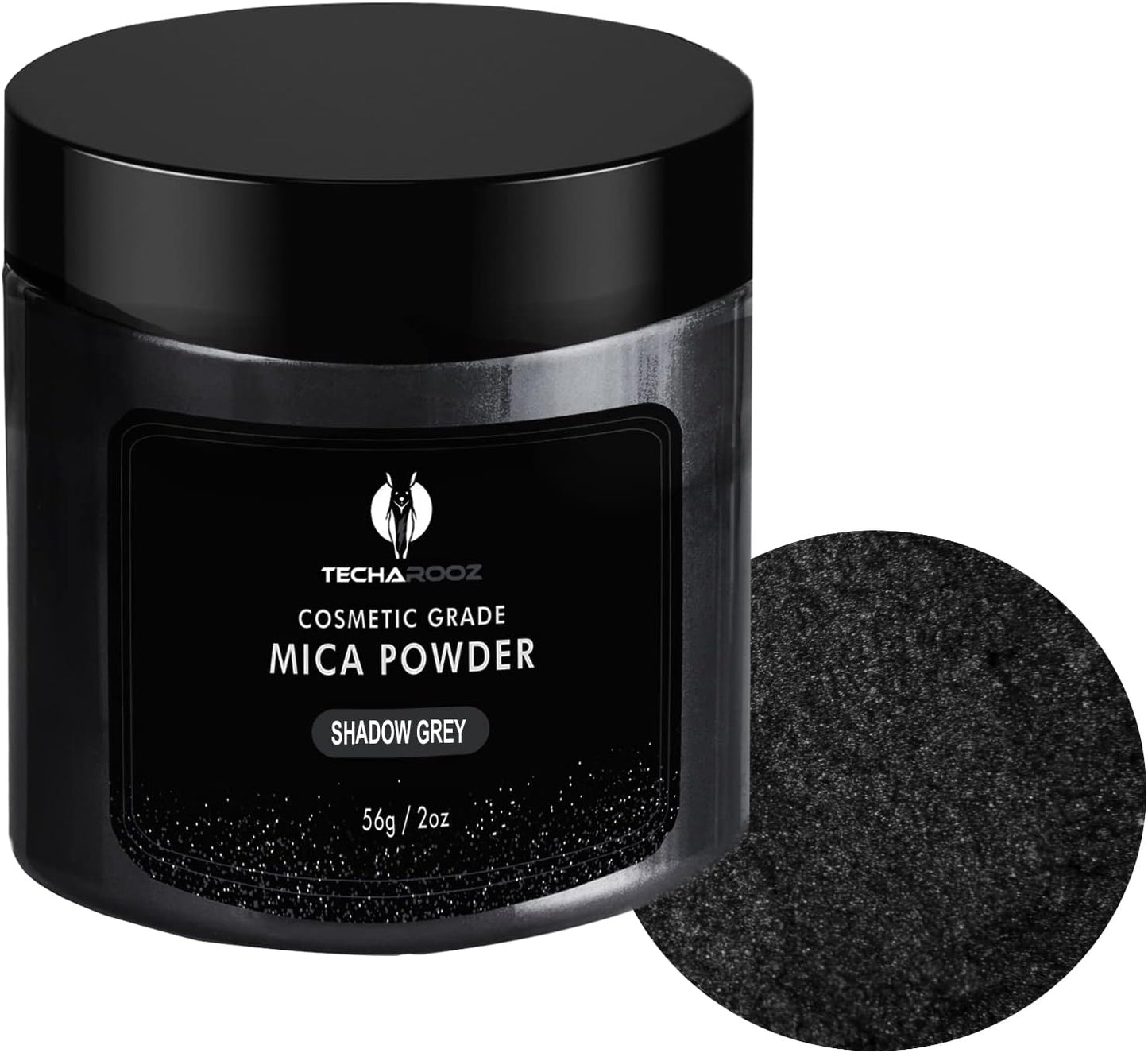 Shadow Grey Mica Powder for Epoxy Resin 56g / 2oz. Jar - Techarooz 2 Tone Resin Dye Color Pigment Powder for Lip Gloss, Nails, Colorant for Slime Bath Bombs Soap Making & Polymer Clay