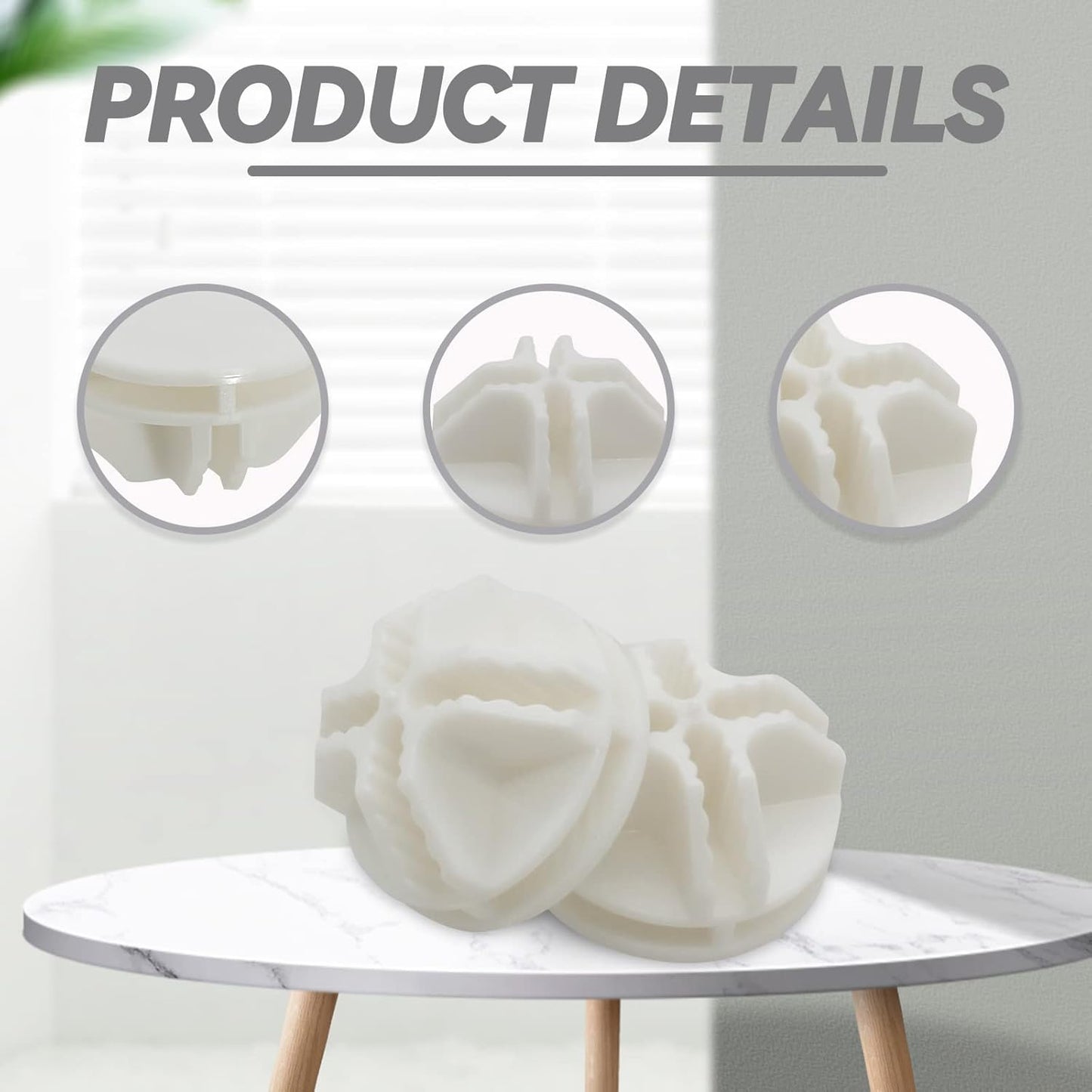 32 Pcs White Plastic Connector, Wire Grid Cube Connector for Modular Closet Storage Organizer and DIY Wire Cube Storage Unit
