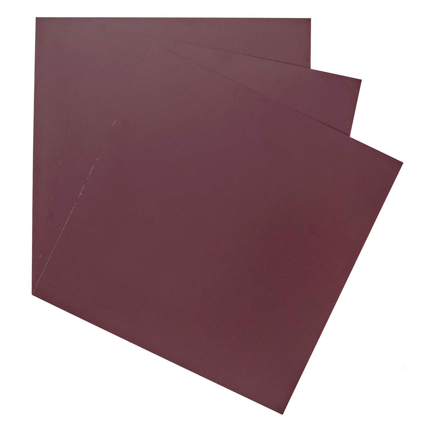 EAGLE 1: 12" x 12" 26 Gauge Sheet Metal Squares (3 Pack Per Order, Multiple Colors) Great for Arts, Crafts, DIY Home or Work Projects (6" X 6", Burgundy)