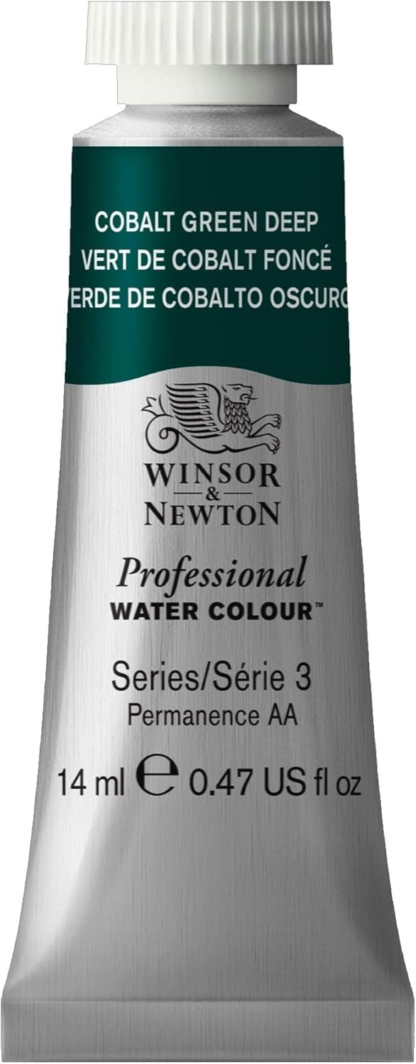 Winsor & Newton Professional Water Colour Paint, 0.47-oz Tube, Cobalt Green Deep