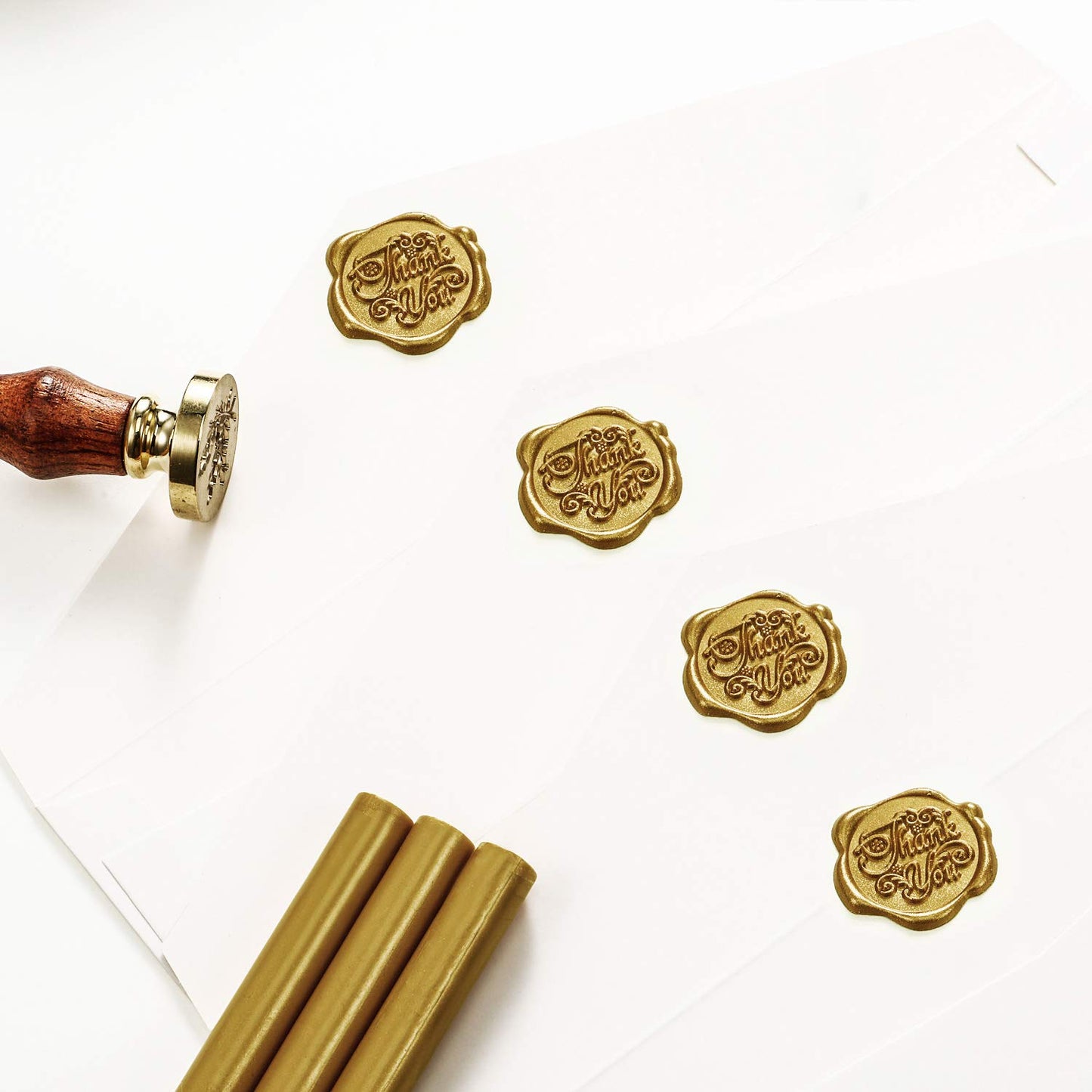 Nuanchu 15 Pcs Glue Gun Sealing Wax Sticks Retro Vintage Wax Sticks for Seal Stamp and Letter for Wedding Invitations Card Envelope Christmas Holiday Gift Ideas(Bronze)
