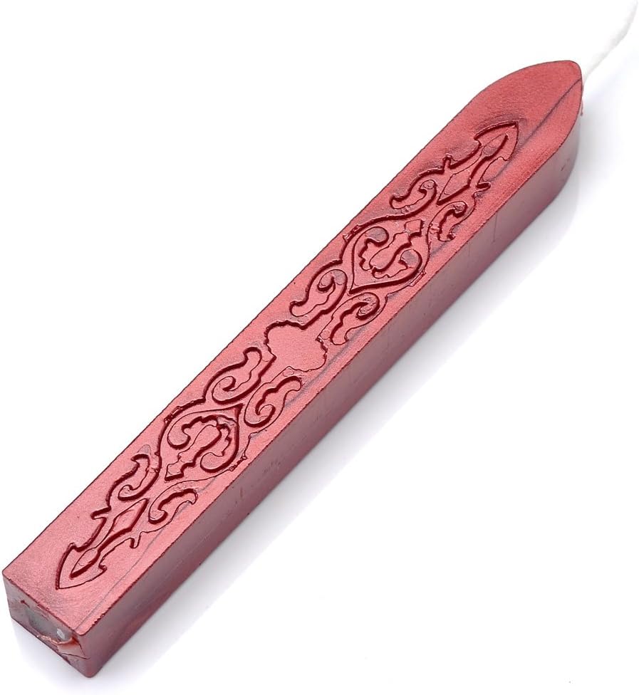 Wax Seal Sticks, Yoption 5 Pcs Totem Fire Manuscript Sealing Seal Wax Sticks with Wicks Multi-Color Cord Wick Sealing Wax for Postage Letter Retro Vintage Wax Seal Stamp (Five Mix Color)