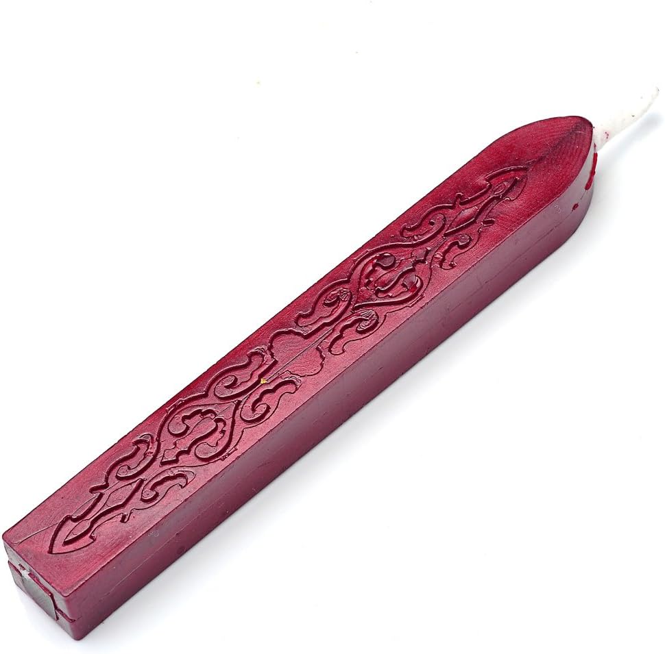 Wax Seal Sticks, Yoption 5 Pcs Totem Fire Manuscript Sealing Seal Wax Sticks with Wicks Multi-Color Cord Wick Sealing Wax for Postage Letter Retro Vintage Wax Seal Stamp (Five Mix Color)