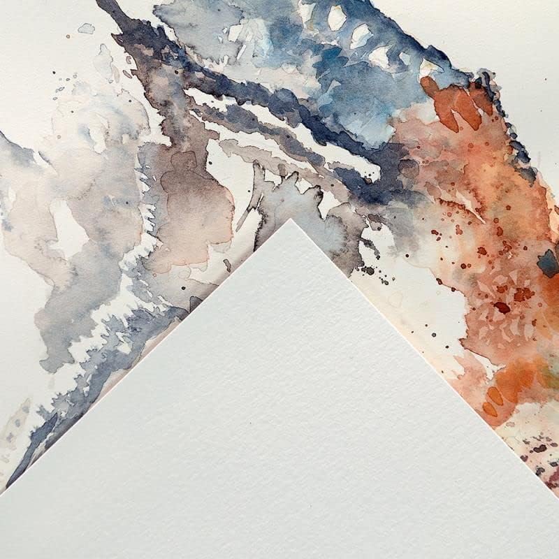CANSON XL Watercolour 300gsm A4 Paper, Cold Pressed, Spiral Pad Short Side, 30 White Sheets, Ideal for Professional Artists