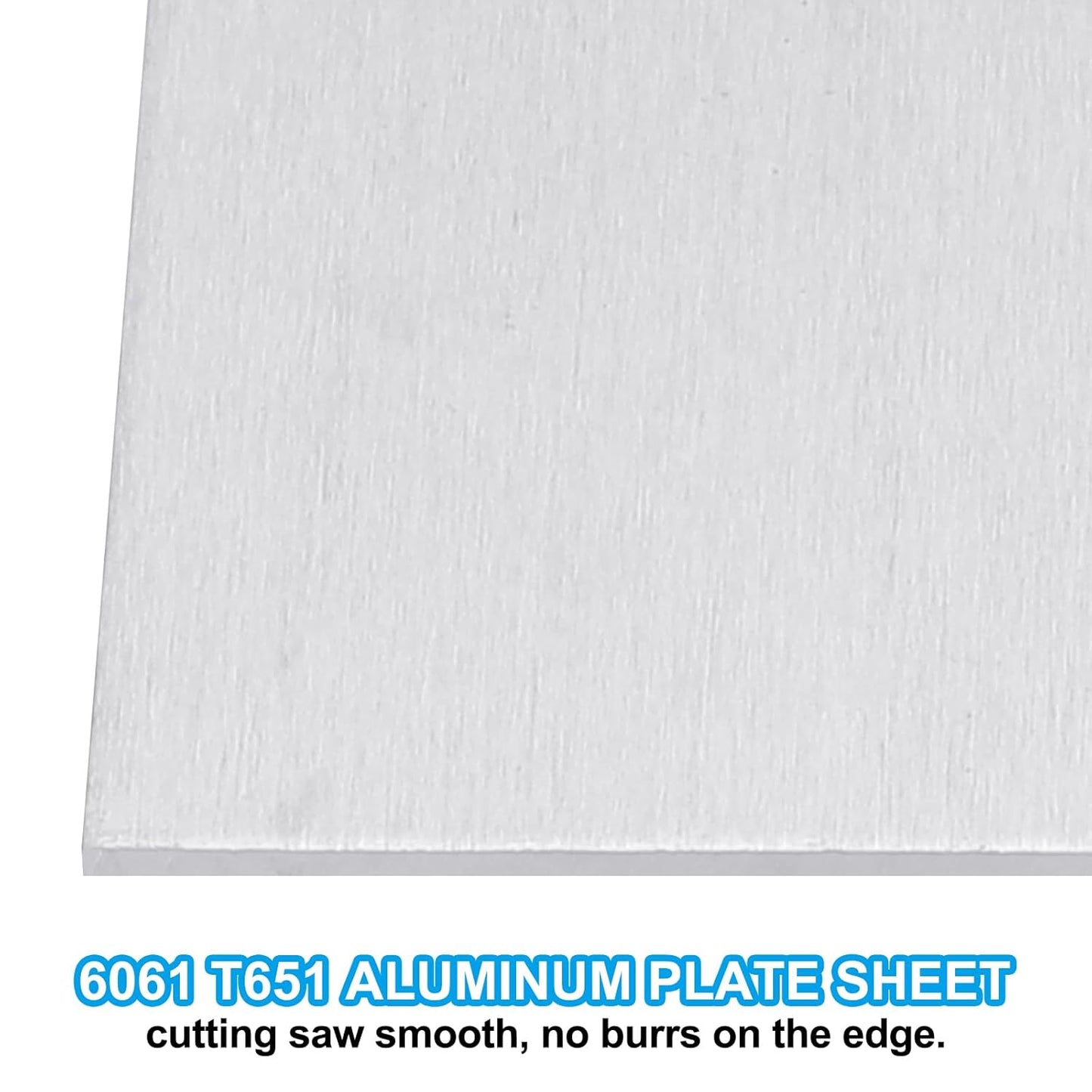 PATIKIL 6061 T651 Aluminum Sheet Metal 6 x 12 x 1/25.4(0.04") Inch 3Pcs Flat Plain Aluminum Plate Covered Stock with Protective Film, Heat Rectangle 1MM for Lndustry Crafting