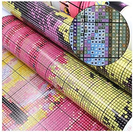 Stitchmelody 14CT Counted Cross Stitch Kits,Unrinted Pattern Embroidery Set-Ancient World Map 20''×16.5''