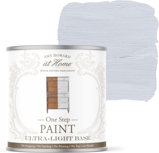 AMY HOWARD AT HOME Chalk-Based One Step Paint for Furniture, Cabinetry, Decor, Finish, and More | No Stripping, Sanding, or Priming | Ultra-Light Base | 16 Ounce | Aviary