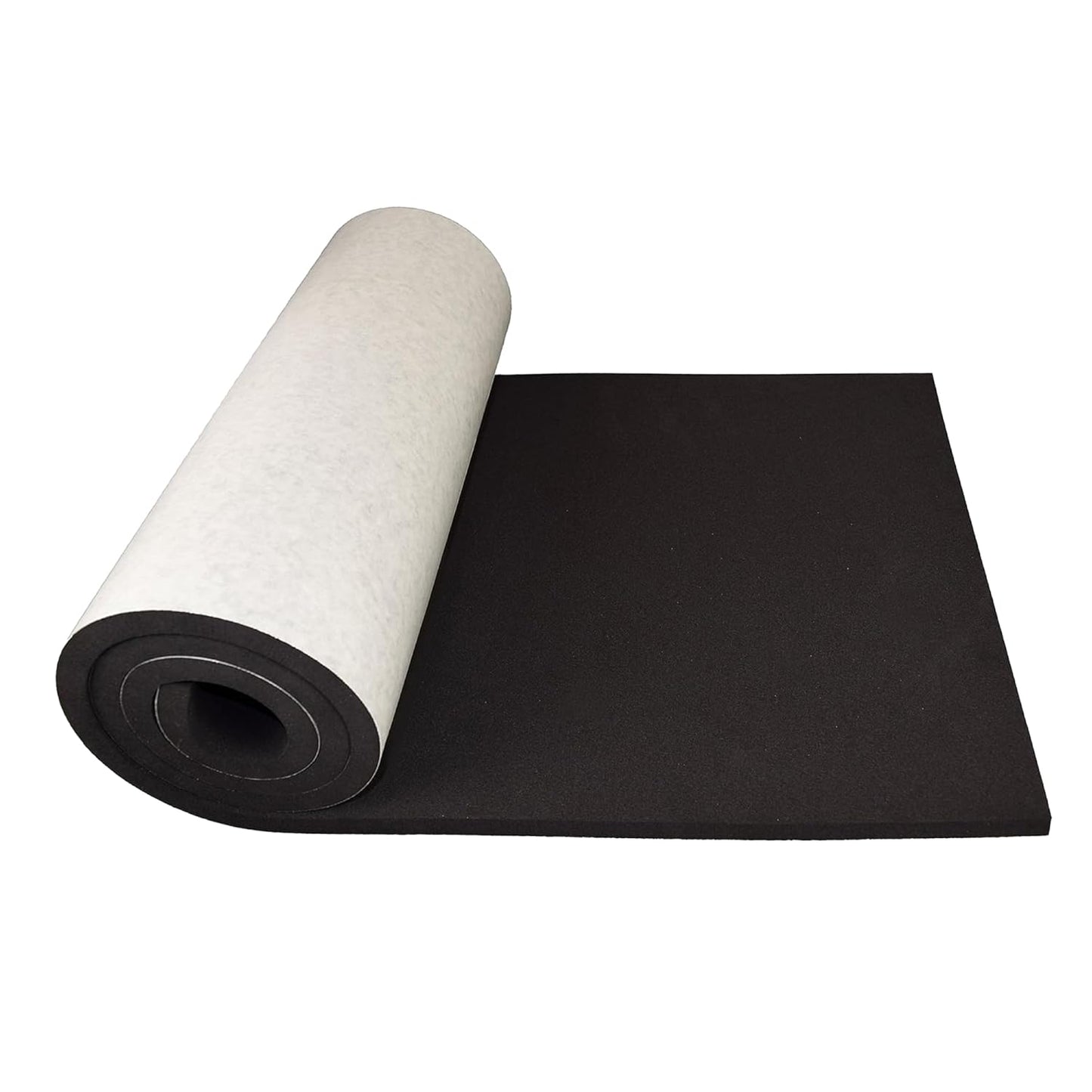XCEL Foam Roll with Self Adhesive – Black, 60" x 16" x 1/2" Closed Cell Foam Rubber Water Resistant Padding Sheet – Home, Marine, Garage, Auto Insulation & Cosplay (Black, 60" x 16" x 1/2")