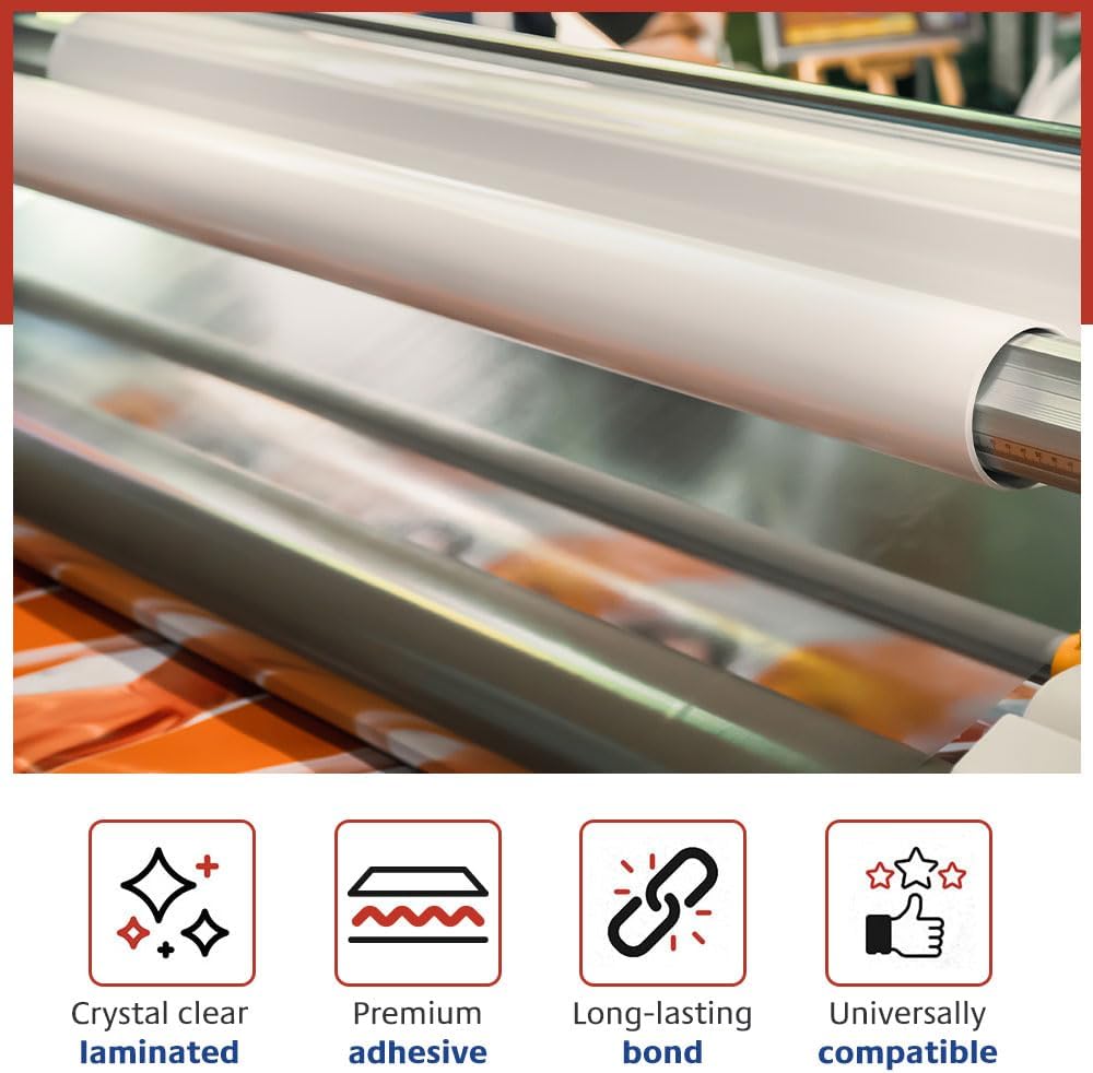 TRULAM - PRO Grade Roll Laminating Film - 3 Mil - 43 inch x 250 feet with 3 inch Core - Clear Gloss Finish (P30G433)