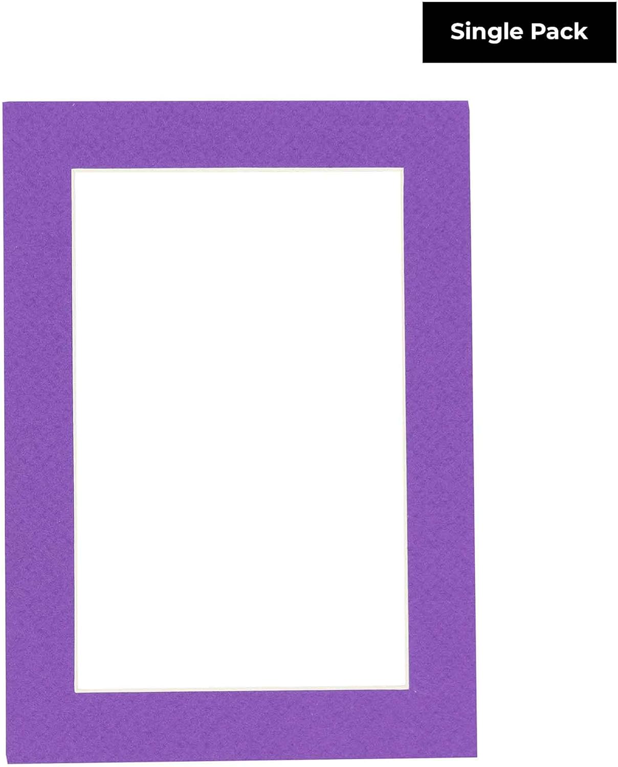 11x14 Mat for 8.5x11 Photo - Precut Purple Picture Matboard for Frames Measuring 11 x 14 Inches - Bevel Cut Matte to Display Art 8.5 x 11 Inches - Acid Free ONE MAT with Backing Board & Clear Bag