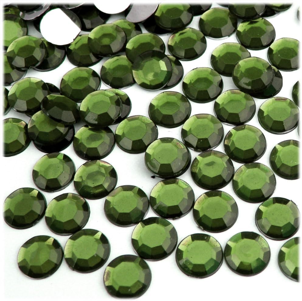 The Crafts Outlet 144pc Rhinestones Round 10mm - Flatback Devil Red Wine