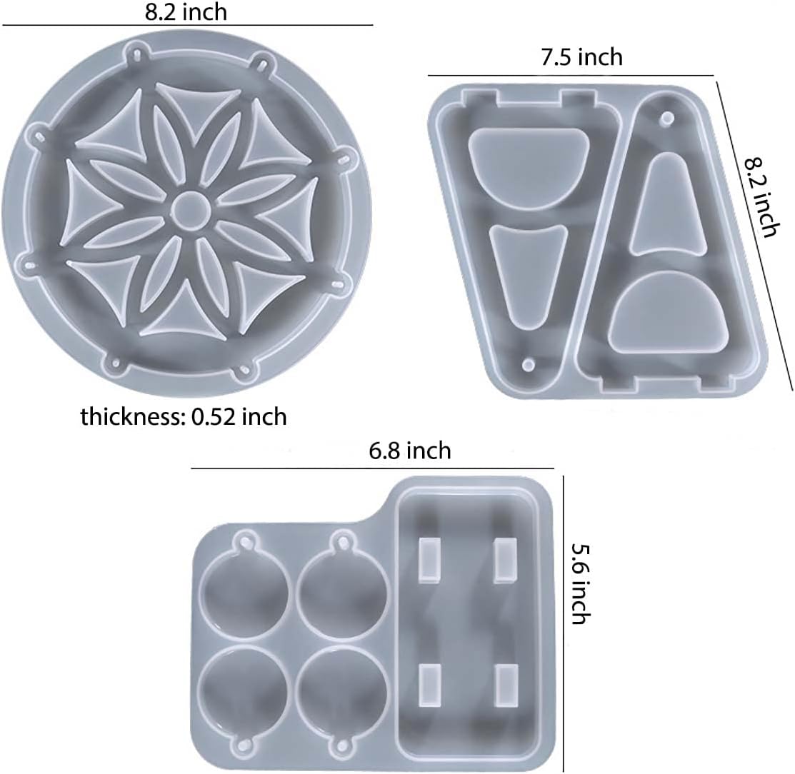 Ferris Wheel Silicone Mold - Set of 1 - Silicone Resin Casting Molds for Clay & Resin Craft Supplies