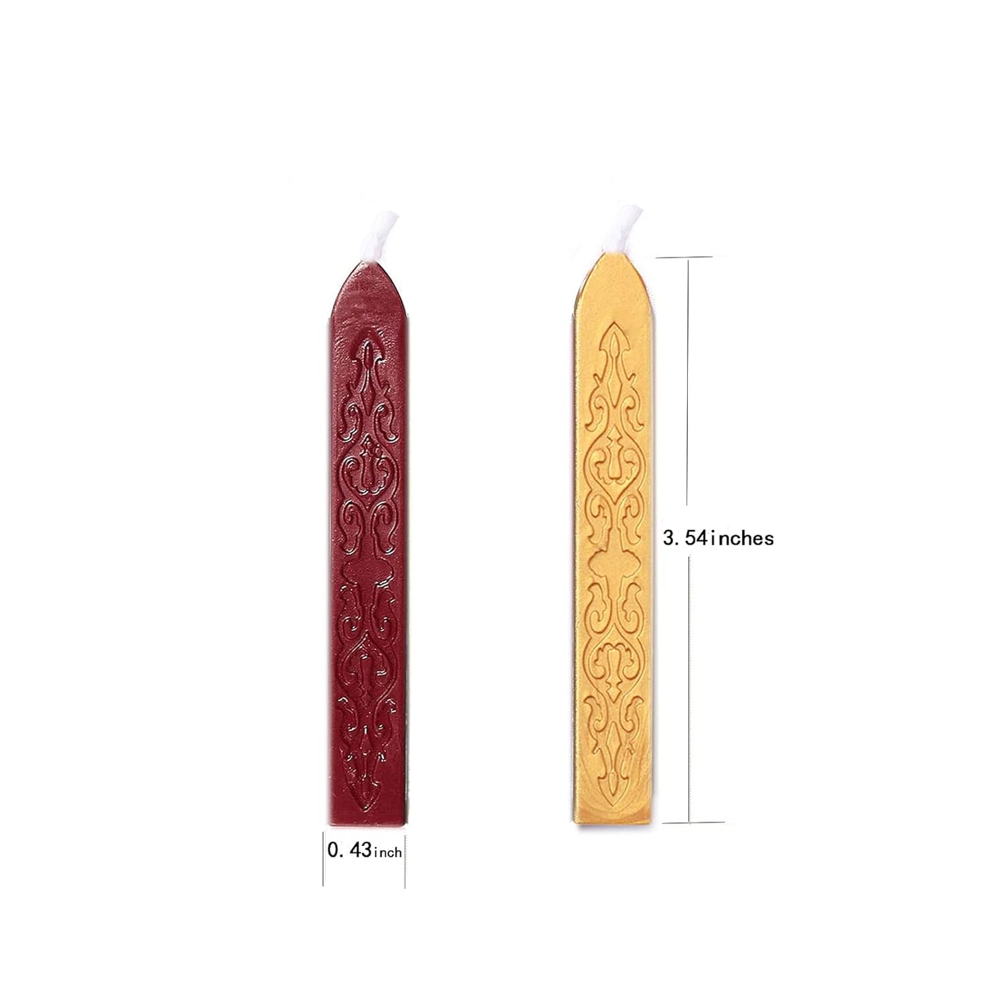 12 Pieces Sealing Wax Sticks with Wicks for Letter Seal Wax Stamp,Wedding Invitations, Packaging Decoration,Christmas Gift Ideas (Color A)
