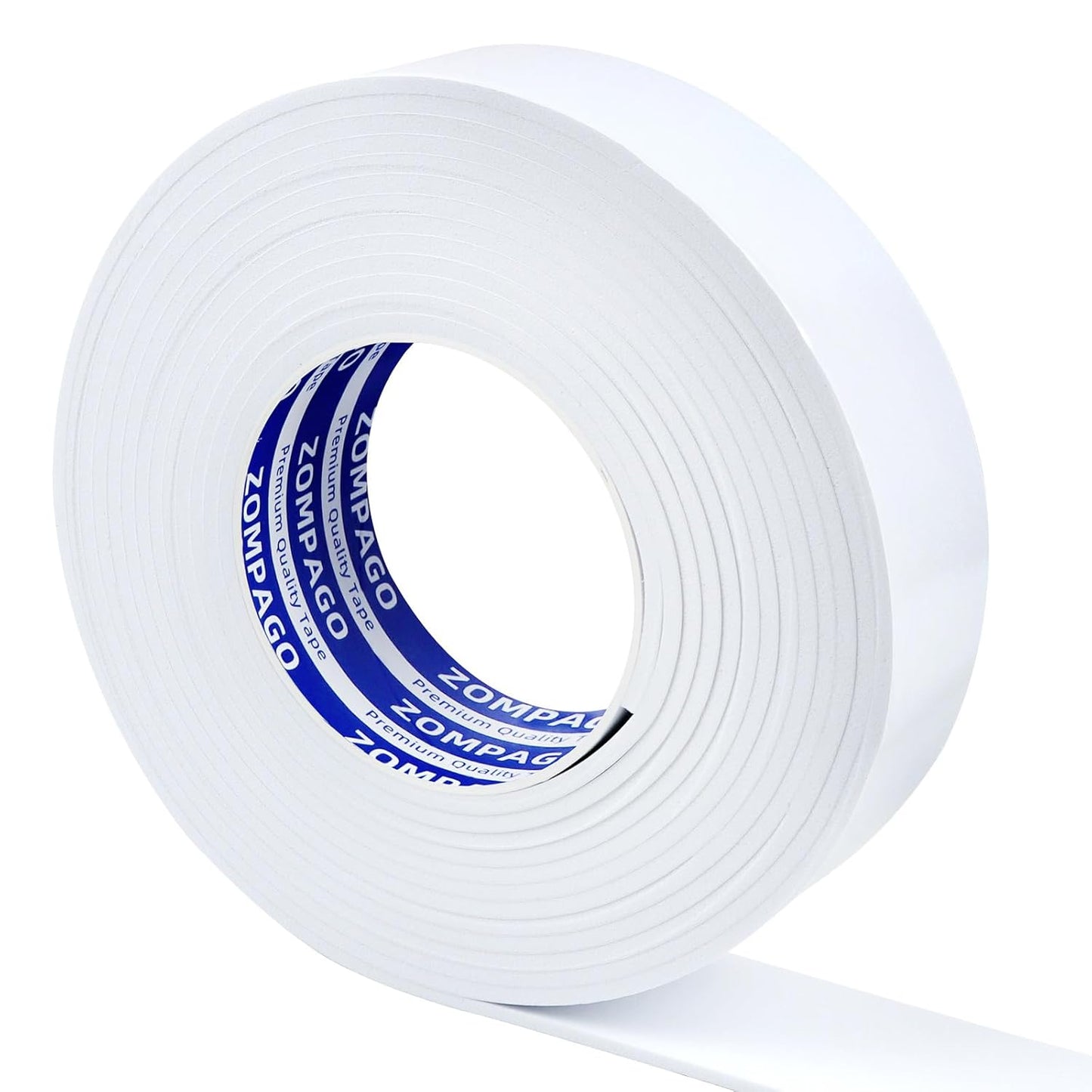 EVA Self - Adhesive Foam Tape | 16.4ft Length, 1.6in Widths,White,| Winter - Ready Waterproof, Dustproof, Soundproof Weather Stripping for Windows, Doors & More to Block Chilly Drafts