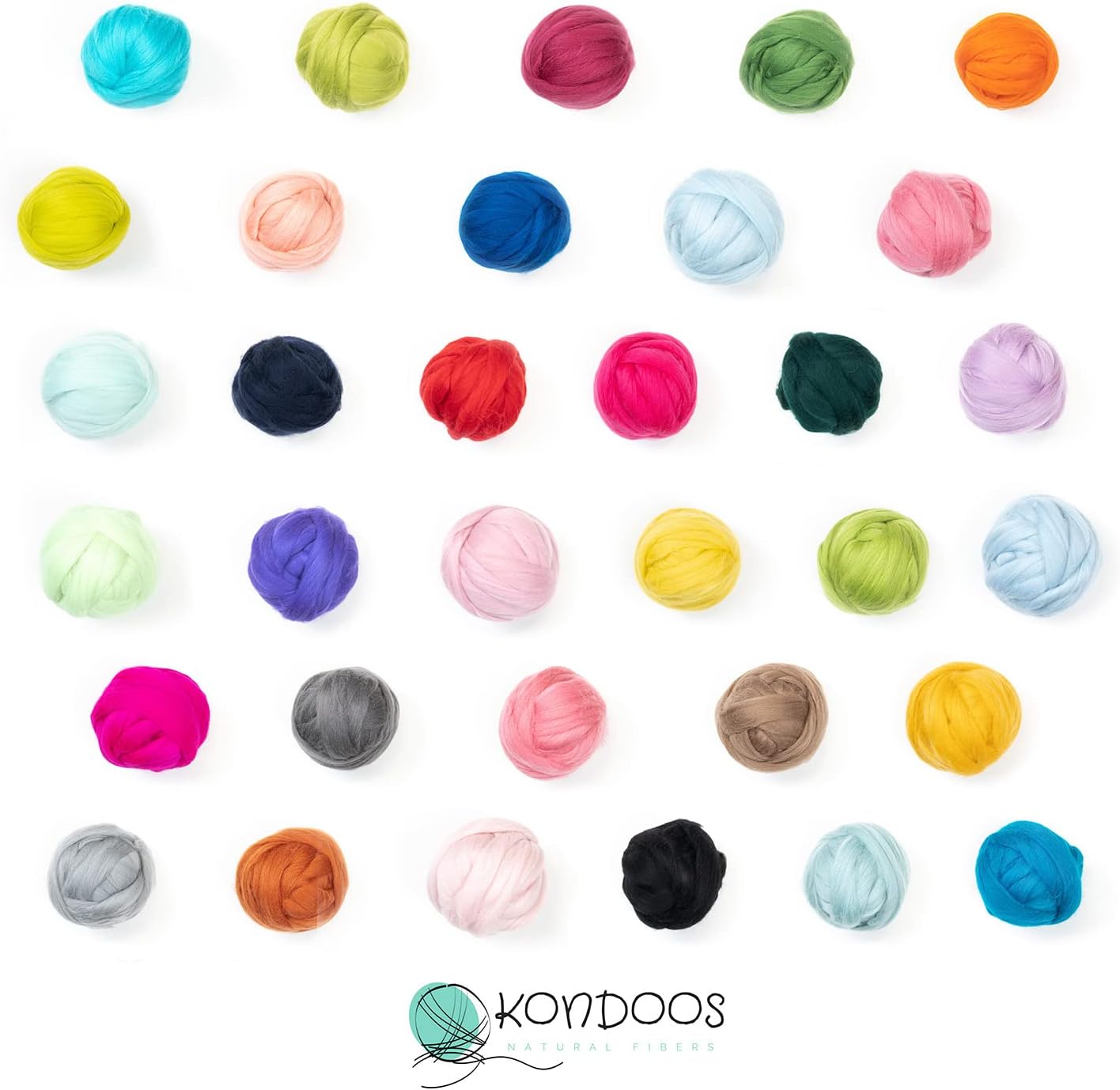 Colored Natural Wool roving, 8 OZ. Best Wool for Needle Felting, Wet Felting, handcrafts and Spinning. (Green Apple)