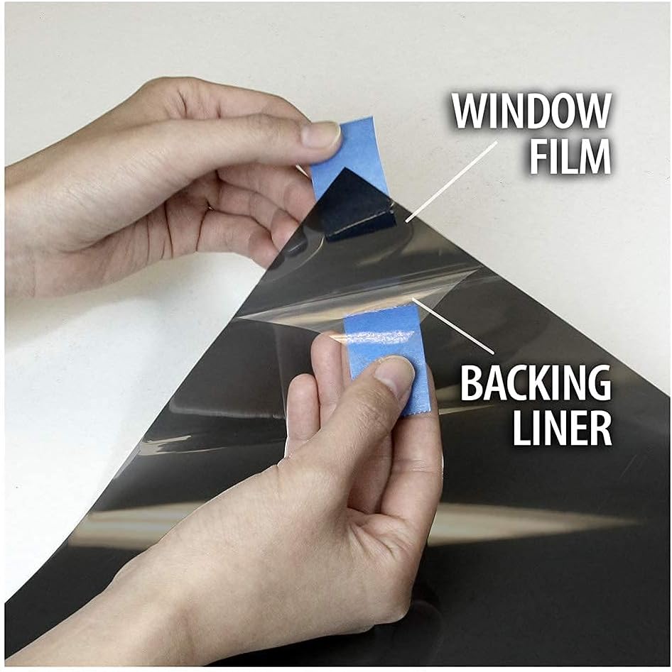 BDF EXNA20 Exterior Window Film Daytime Privacy and Heat Control Natural Black 20 (Dark) - 36in X 50ft