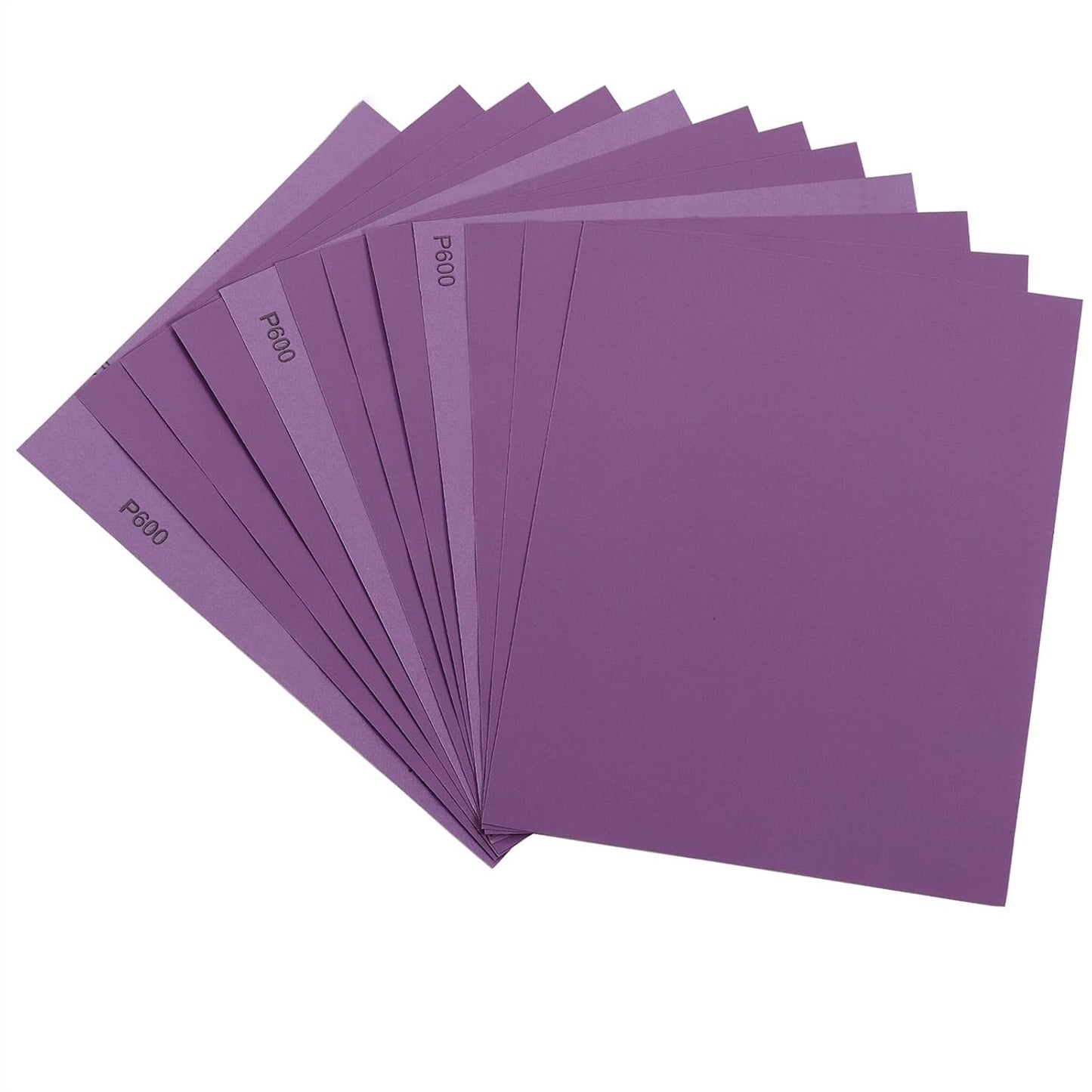 Sandpaper 15Pcs, 600 Grit Sandpaper, Wet Dry Sandpaper Sheets 9 X 11 Inch, White Fused Alumina Abrasive, Sander Paper for Wood Furniture Finishing, Metal Sanding, Automotive Polishing