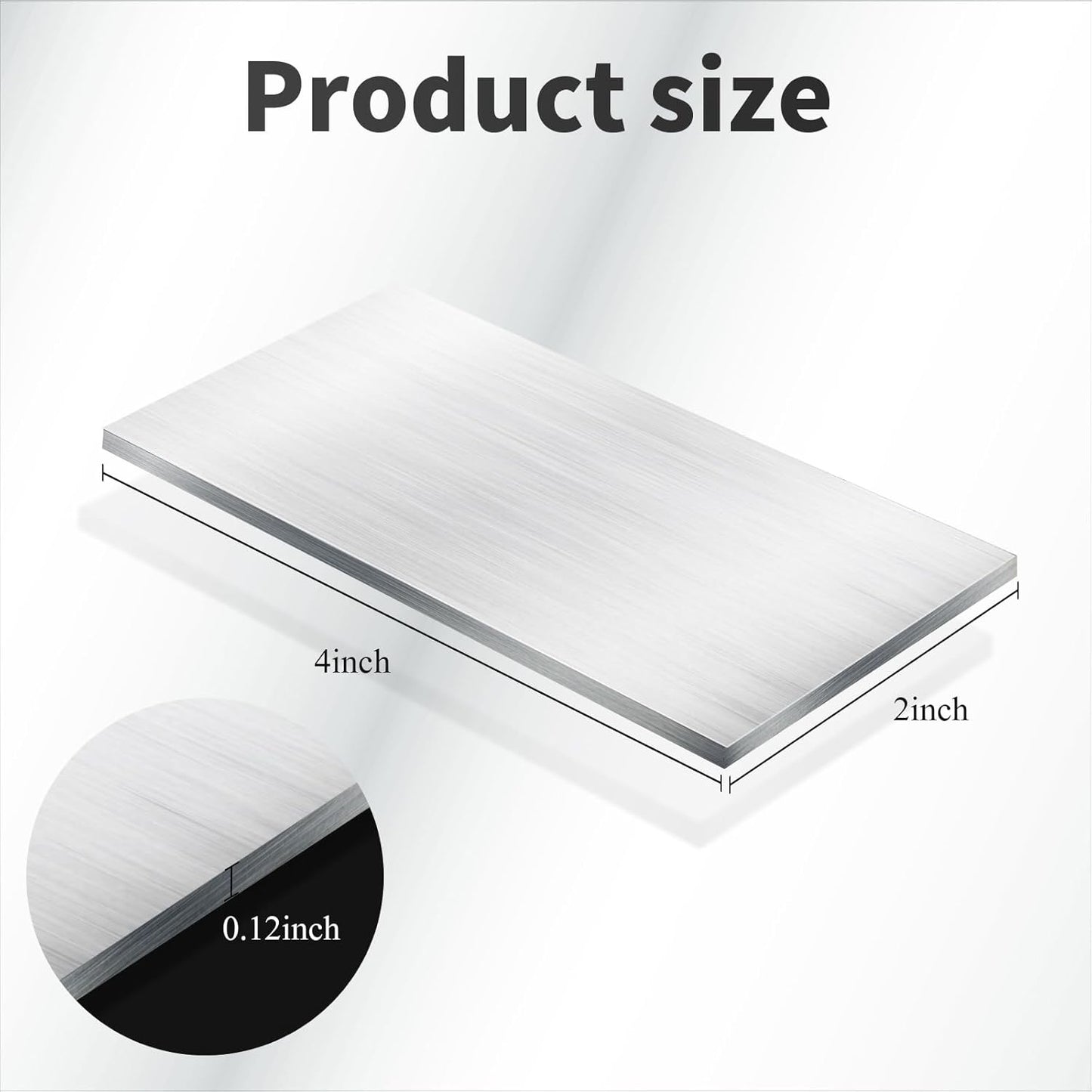 Amyhill 36 Pcs Aluminum Sheet Metal 2 x 4 x 1/8 (0.13”) Inch Thin Flat Plain Aluminum Plate, Welding Accessories Practice Beginner for Mig Tig Stick Mma Arc Gas Heat Treatable for Crafting Industry