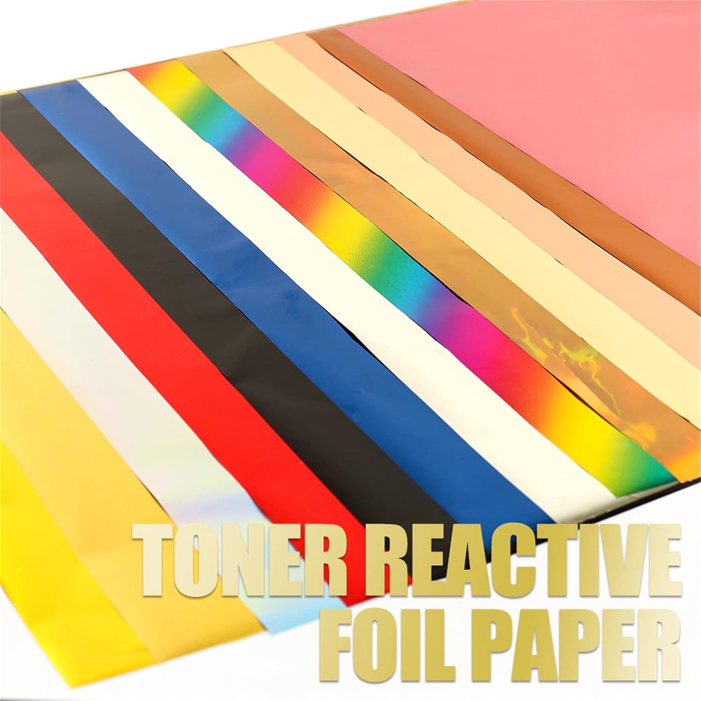 Briartw 20x29cm Hot Foil Paper 50 Sheets Pack Toner Reactive Foil Hot Stamping Foil Paper by Laser Printer and Laminator for Scrapbooking Craft Cardmaking DIY Album (Coffee Color, 100 Sheets)