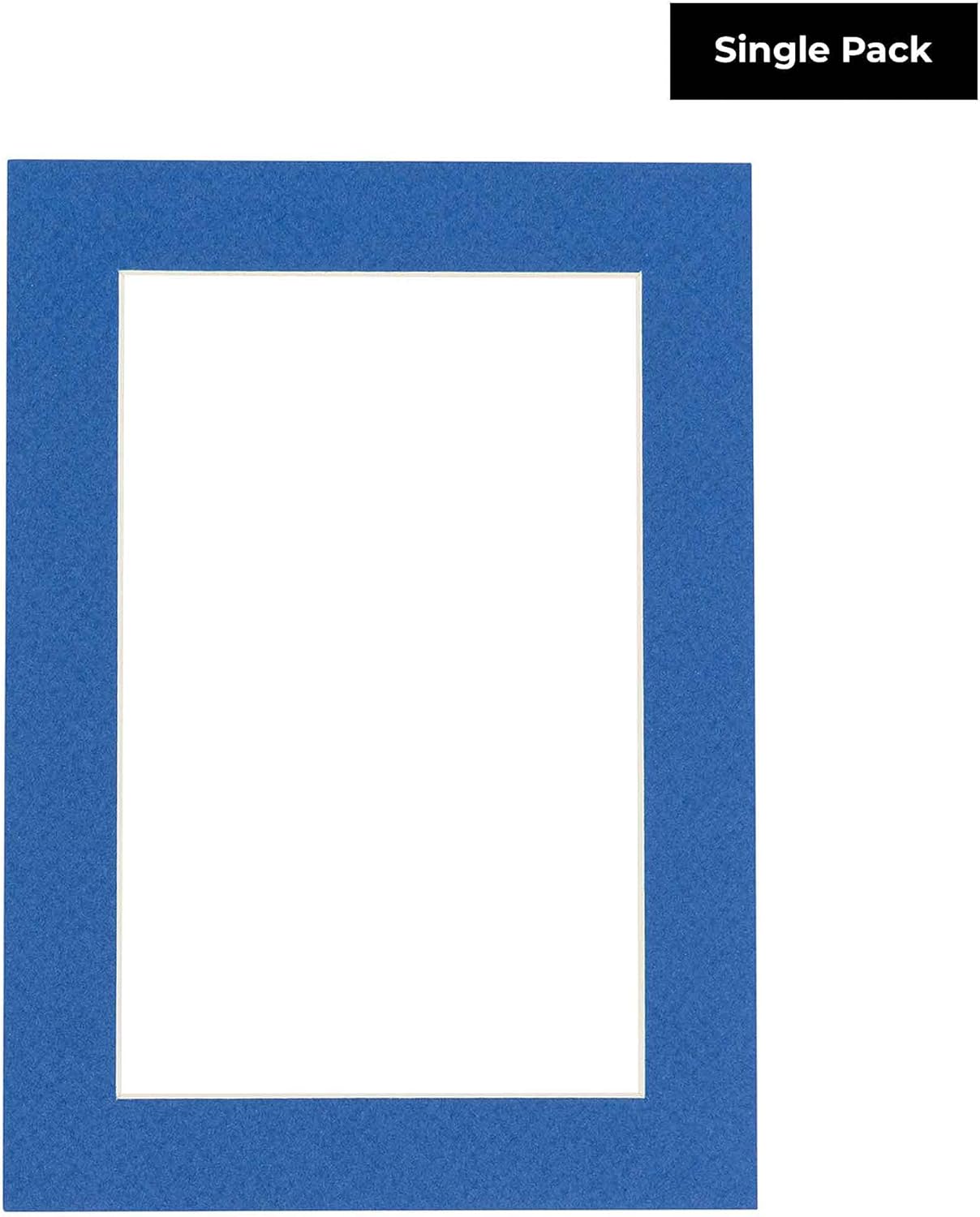 8x10 Mat Bevel Cut for 5.5x8.5 Photos - Acid Free Royal Blue Precut Matboard - For Pictures, Photos, Framing - 4-ply Thickness