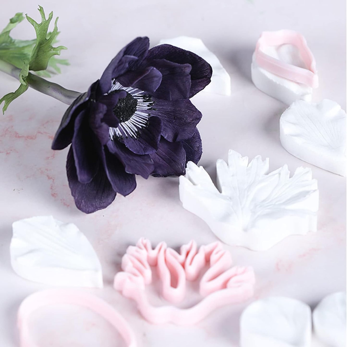 Daisy Flower Molds Anemone floral Cake Fondant Mold Silicone Anemone Flower Mould Sugar Cake Decorating Tool